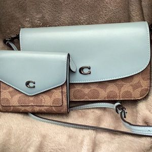 Coach crossbody and matching wallet